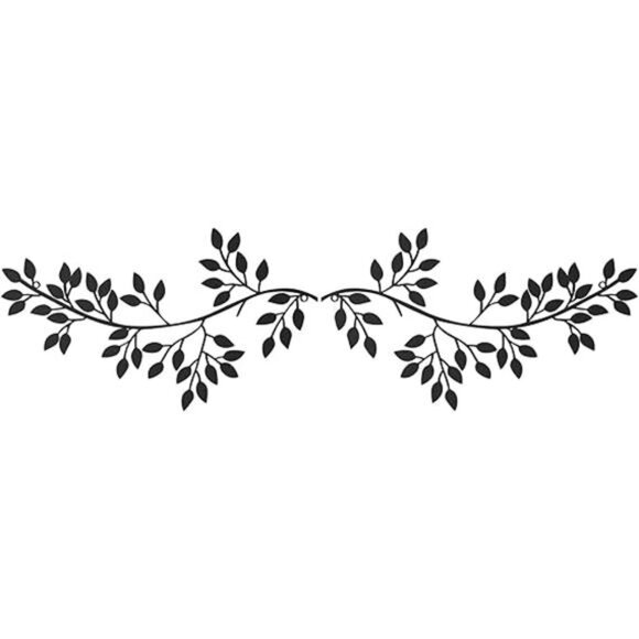 2 Pieces Metal Tree Leaf Wall Decor Vine Olive Branch Leaf Wall Art WroughtIron - Picture 7 of 7